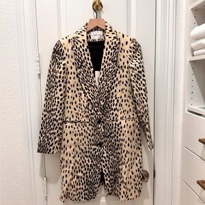 Emerson Fry Leopard Wingtip Coat, size 0 BRAND NEW, STILL W TAG